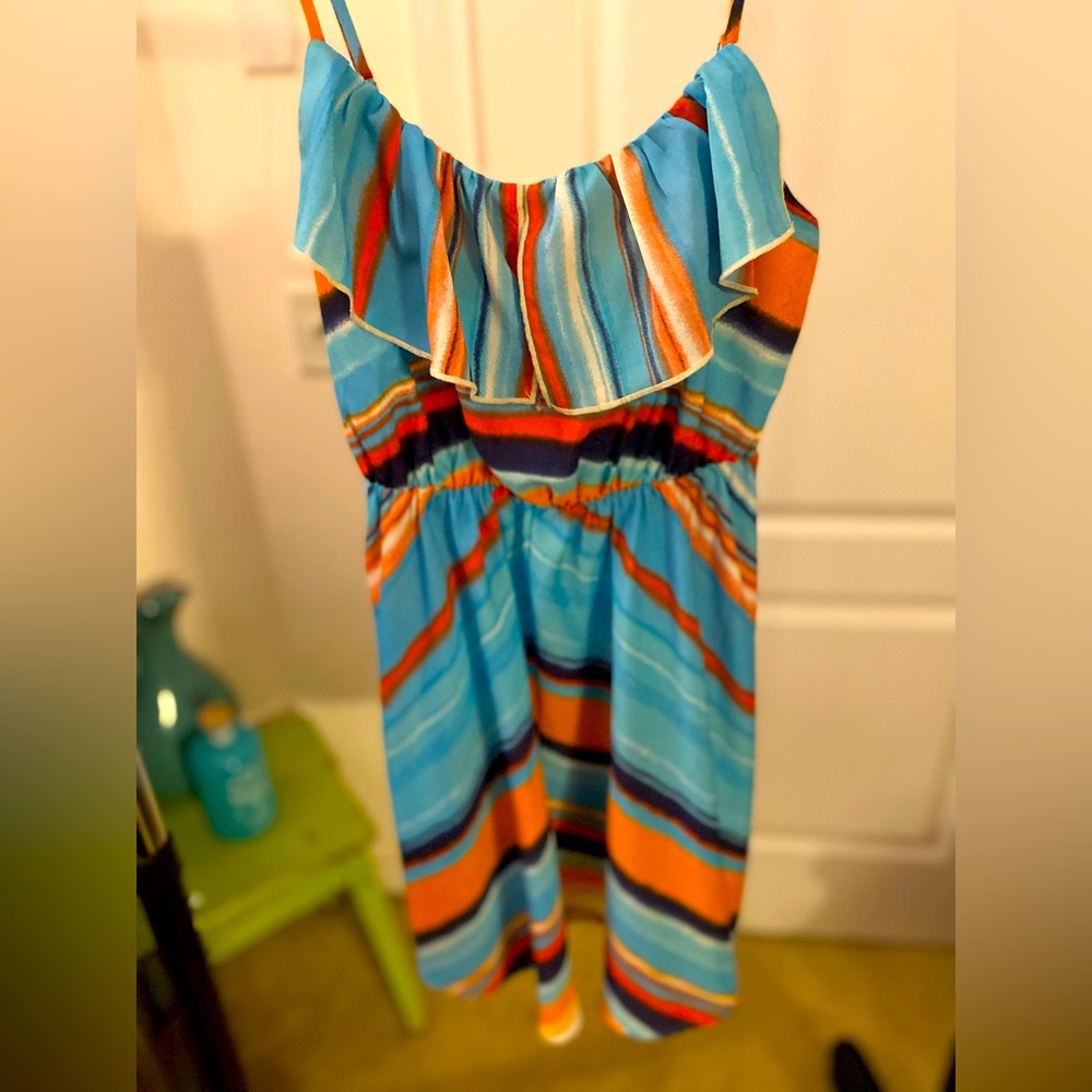 Super cute sun dress, multi colored, Sequin Hearts